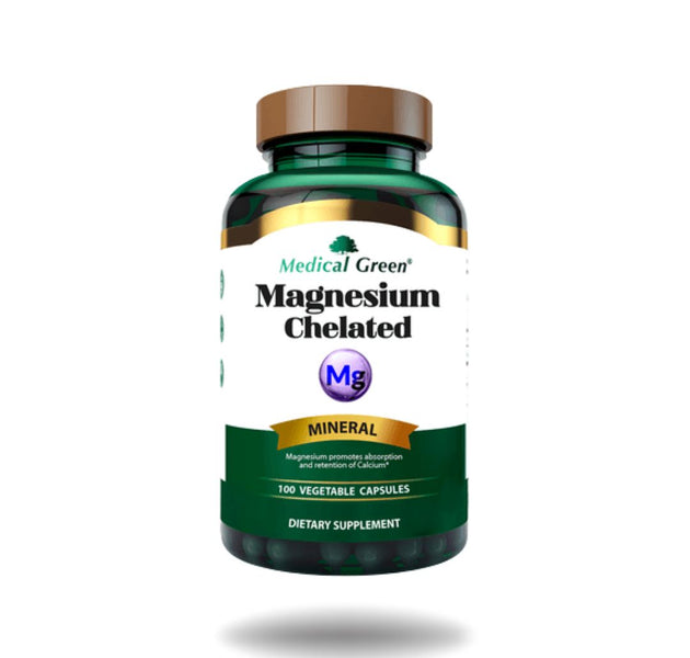 Magnesio Quelado - 100 Caps Medical Green