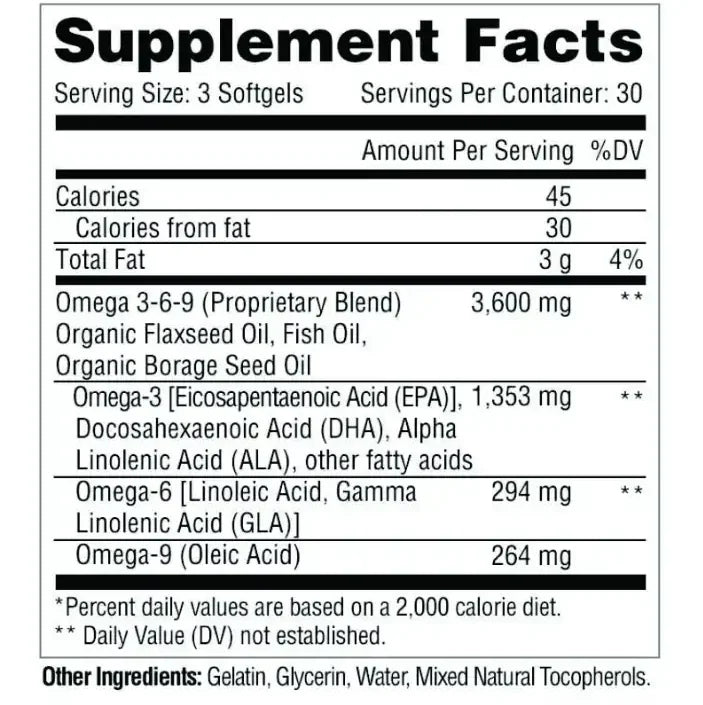 Fish 3000 180 cápsulas Metabolic Nutrition