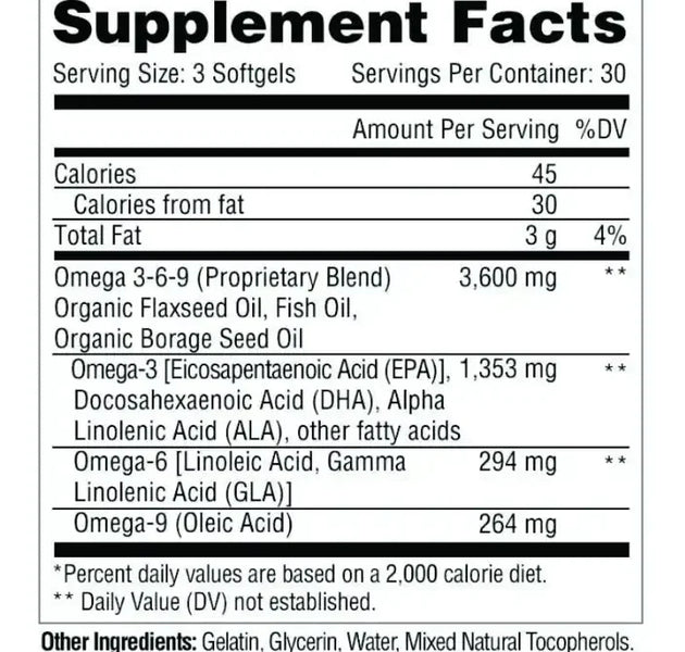 Fish 3000 180 cápsulas Metabolic Nutrition