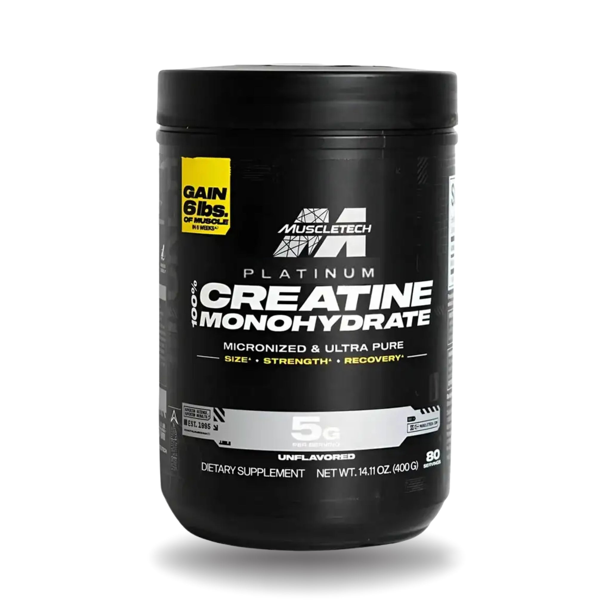 Creatina Platinum 5g - 80 Servicios Muscletech