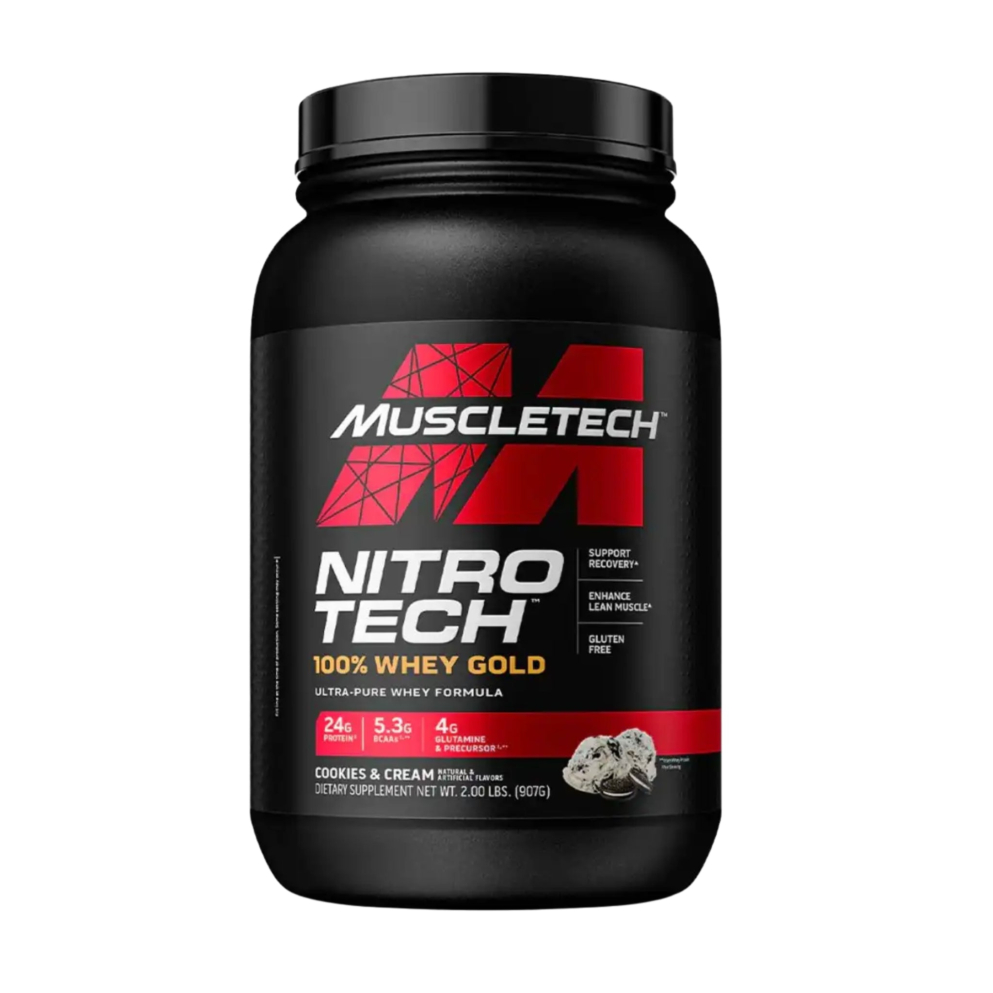 Proteína Nitro Tech 100% Whey Gold 2 Libras Muscletech