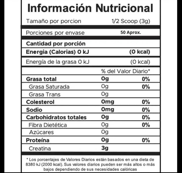 Creatina Monohidratada 150g 50 servicios IMN